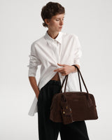 Full Charm Bowling Bag Large Chocolate with Amber