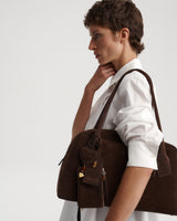 Full Charm Bowling Bag Large Chocolate with Amber