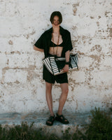 Canvas & Raffia Shopper