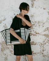 Canvas & Raffia Shopper