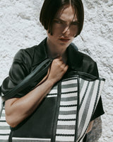 Canvas & Raffia Shopper