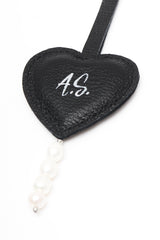 Heart Charm Black PERSONALIZED