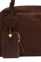 Full Charm Bowling Bag Large Chocolate with Amber