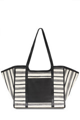 Canvas & Raffia Shopper