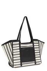 Canvas & Raffia Shopper