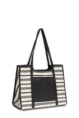 Canvas & Raffia Shopper