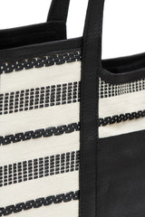 Canvas & Raffia Shopper