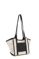 Mini Canvas Shopper Black