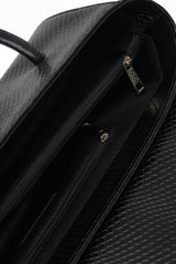 Snake-Effect Gondola Bag
