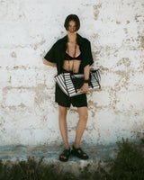 Canvas & Raffia Shopper