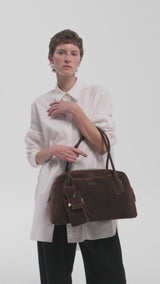 Full Charm Bowling Bag Large Chocolate with Amber