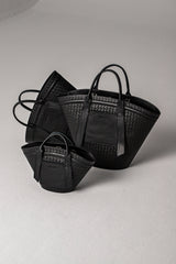 Mini Woven Basket Black