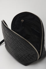 Woven Leather Pouch