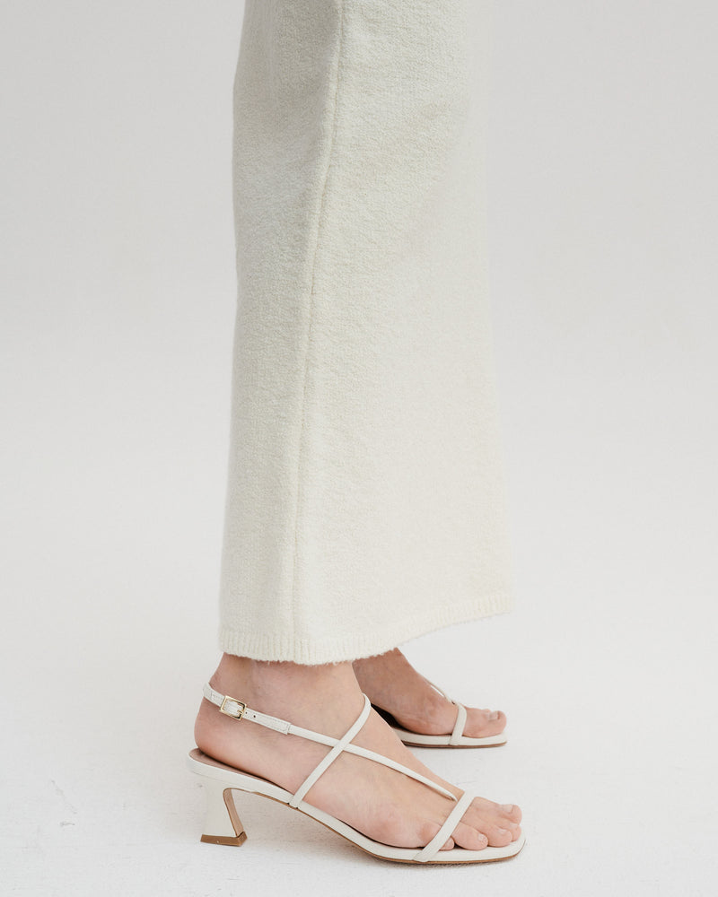 Cream Leather Sandals