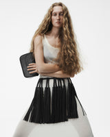 Snake-Efect Mini Gondola Bag