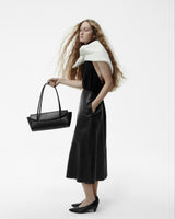 Snake-Effect Gondola Bag