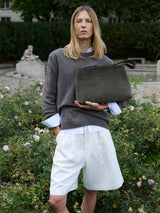 Kate Oversize Clutch Olive Green