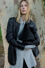 Kate Oversize Clutch Pony Black