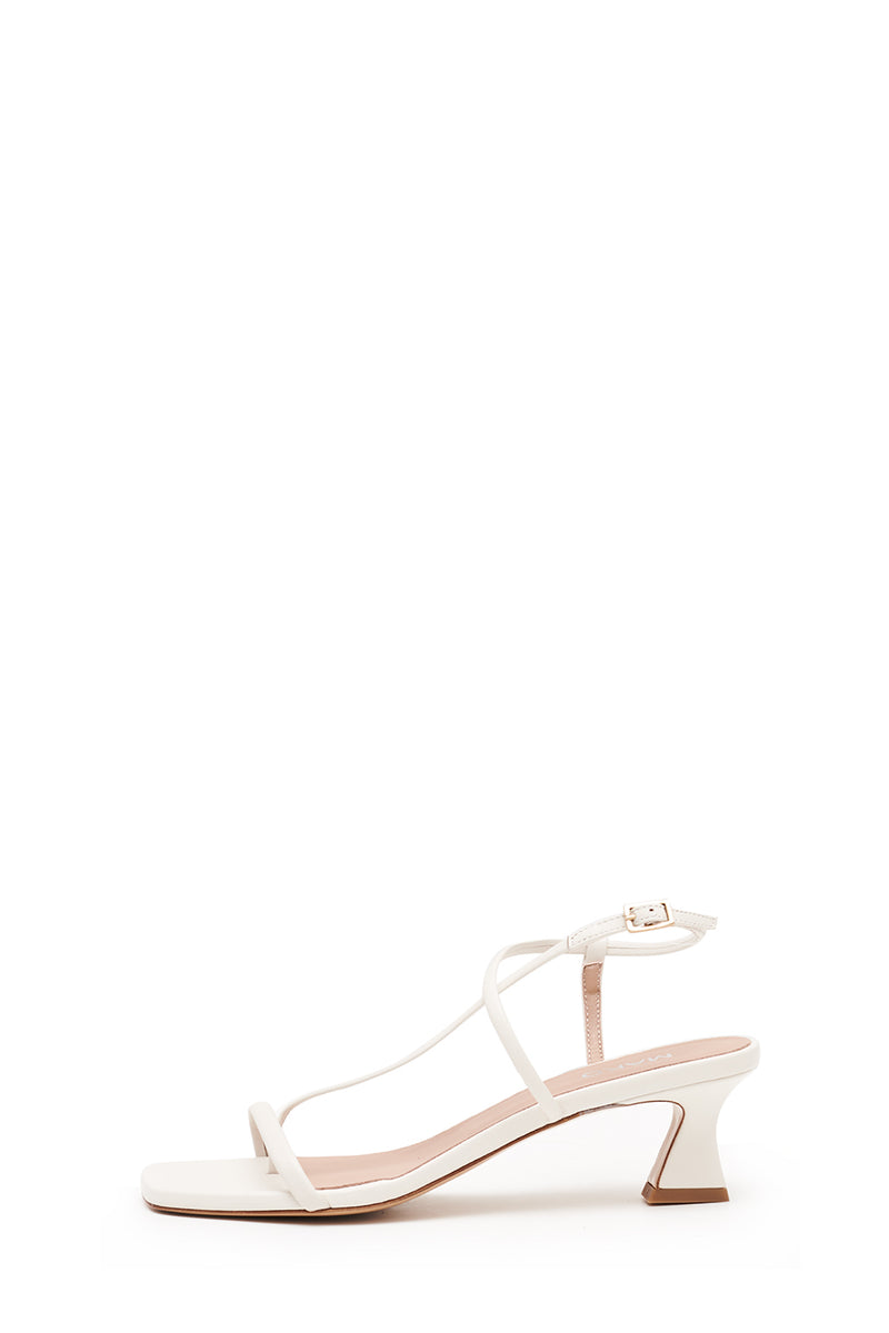 Cream Leather Sandals