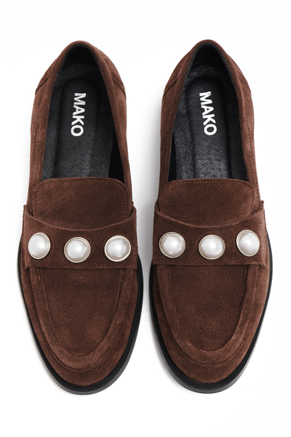 Loafers Chocolate Pearl