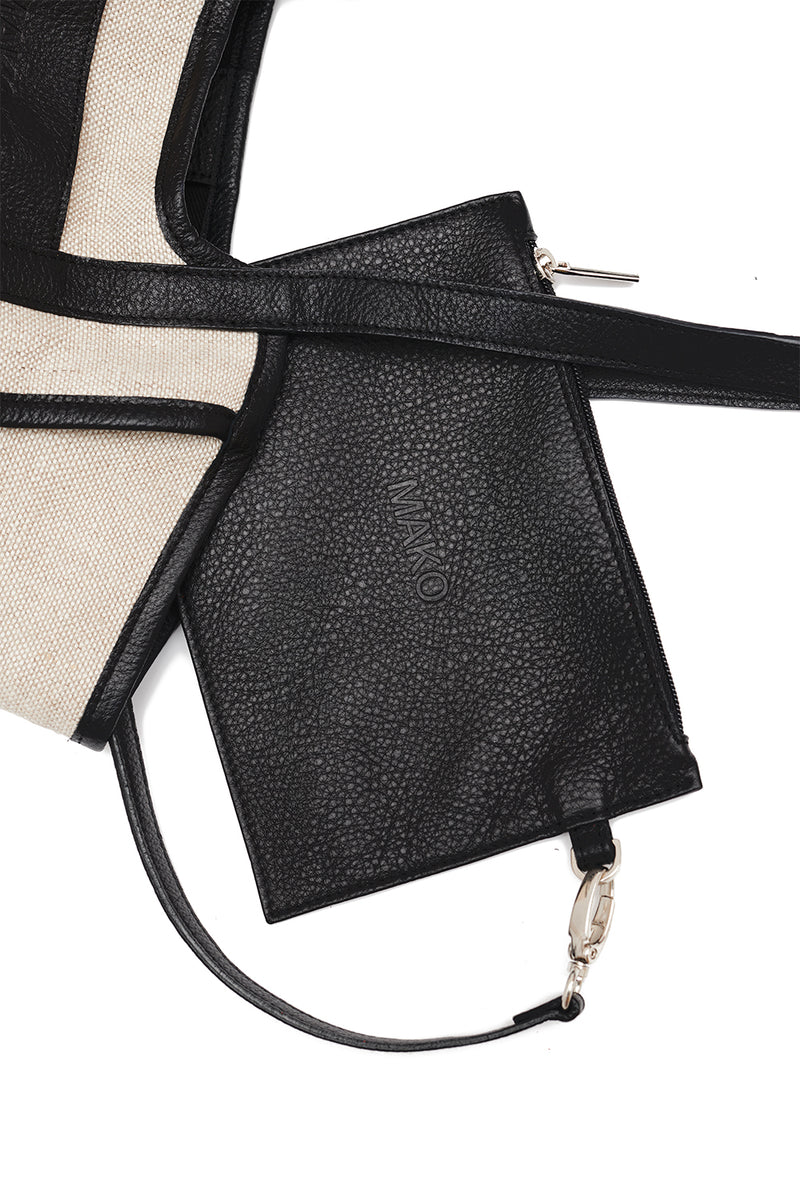 Mini Canvas Shopper Black
