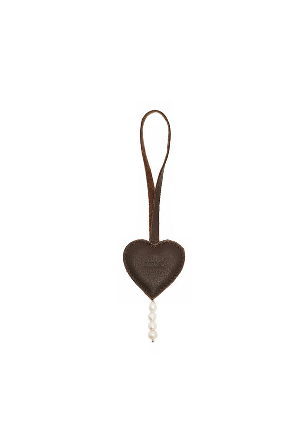 Heart Charm Brown