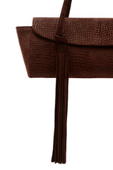 Suede Chocolate Tassel