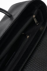 Snake-Effect Gondola Bag