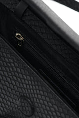 Snake-Efect Mini Gondola Bag