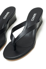 Leather Wedge Sandals
