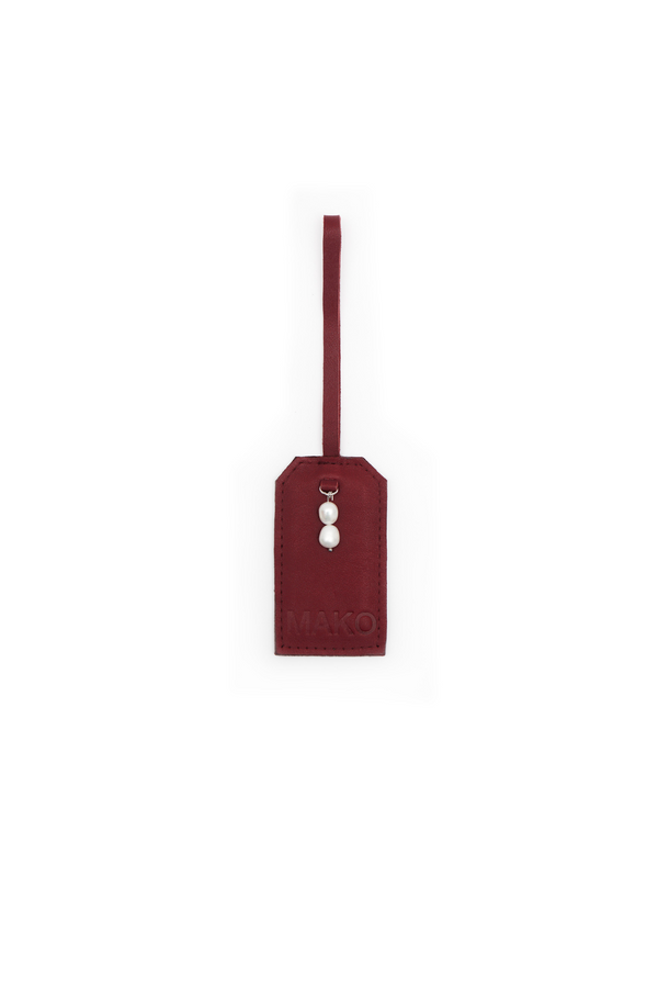 Tag Charm Burgundy