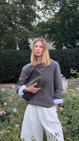 Kate Oversize Clutch Olive Green