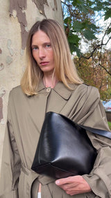 Kate Oversize Clutch Glossy Black