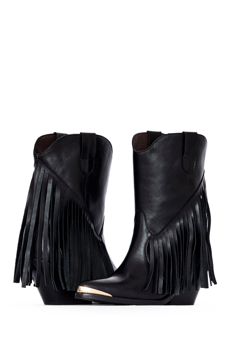 Ash Fringed Boots
