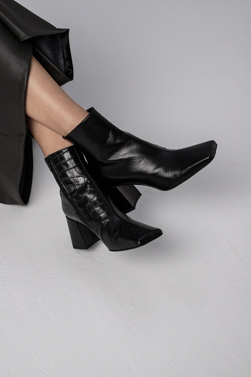 Roisin Aligator Black