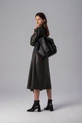 Roisin Aligator Black