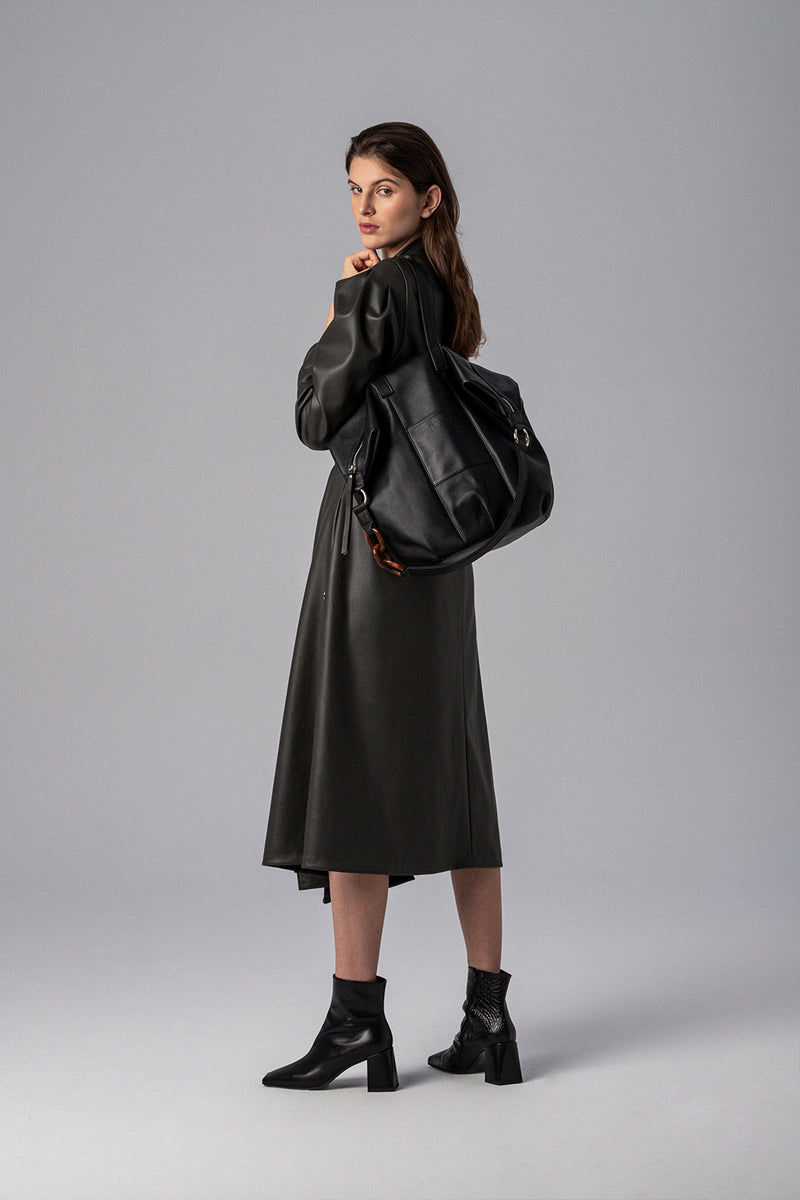 Roisin Aligator Black