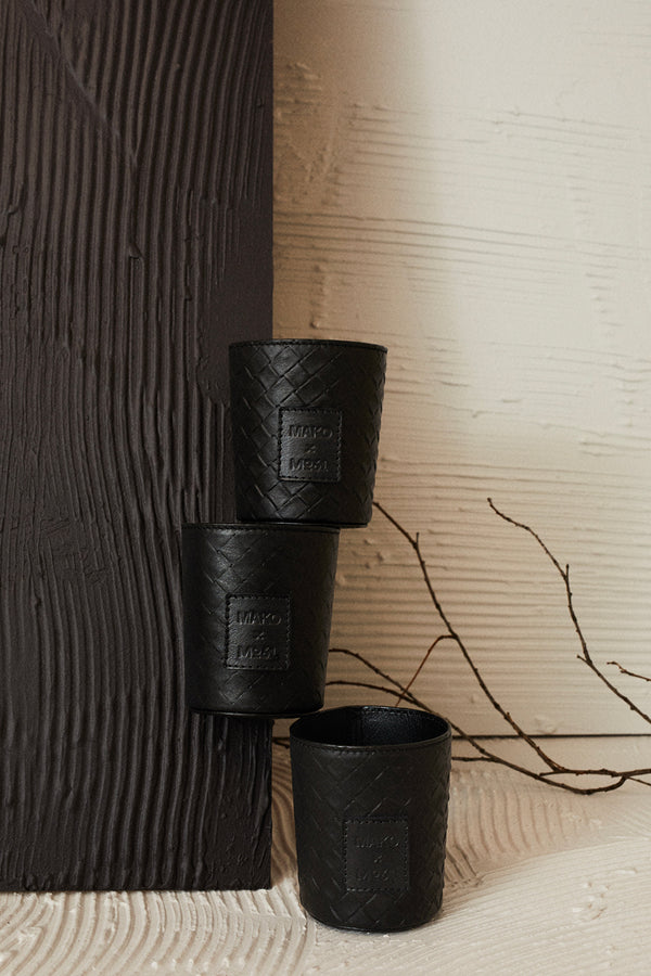 Leather Cup Container